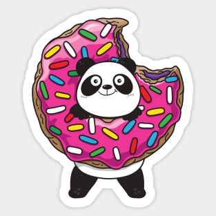 Panda Donut Sticker